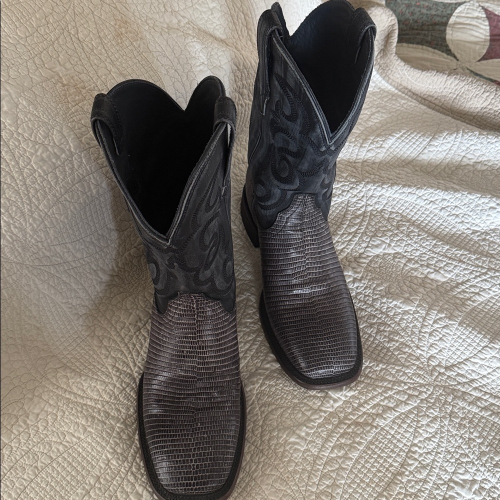 Tecovas Black lizard Leather Boots - Picture 2 of 6